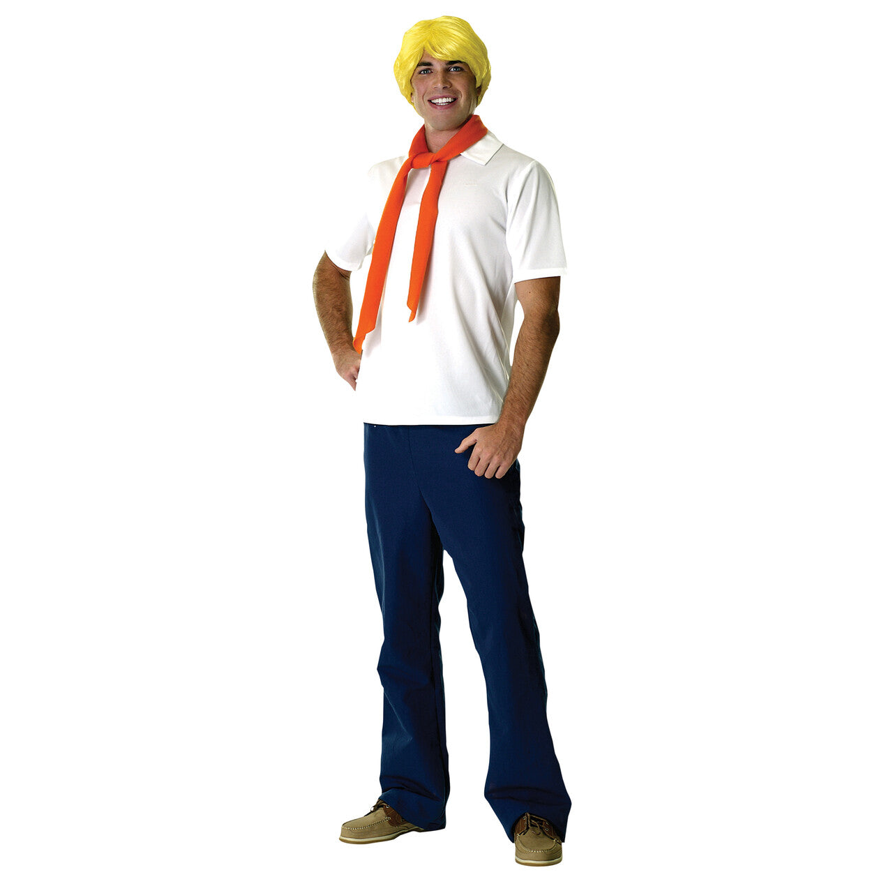 Op deze afbeelding zie je een Kostuums, van het merk Rubies. Scooby-Doo™ Fred Man Kostuum