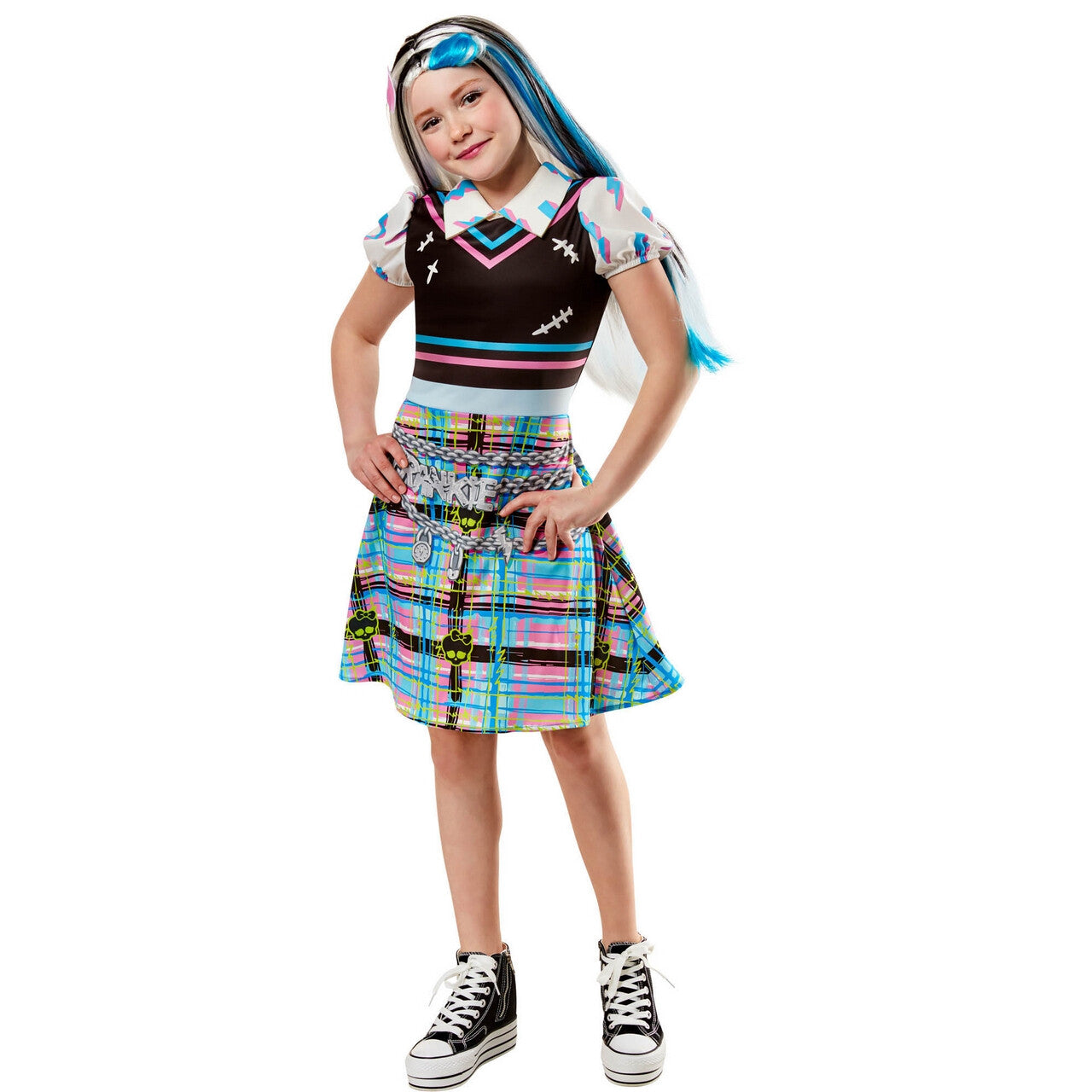 Op deze afbeelding zie je een Accessoires, van het merk Rubies. Monster High Frankie Stein Pruik Kind