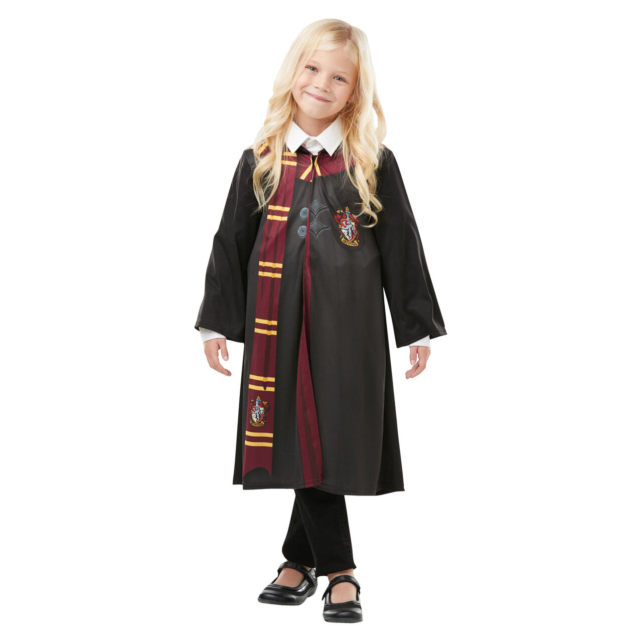 Op deze afbeelding zie je een Kostuums, van het merk Rubies. Gryffindor Mantel Kostuum Kind