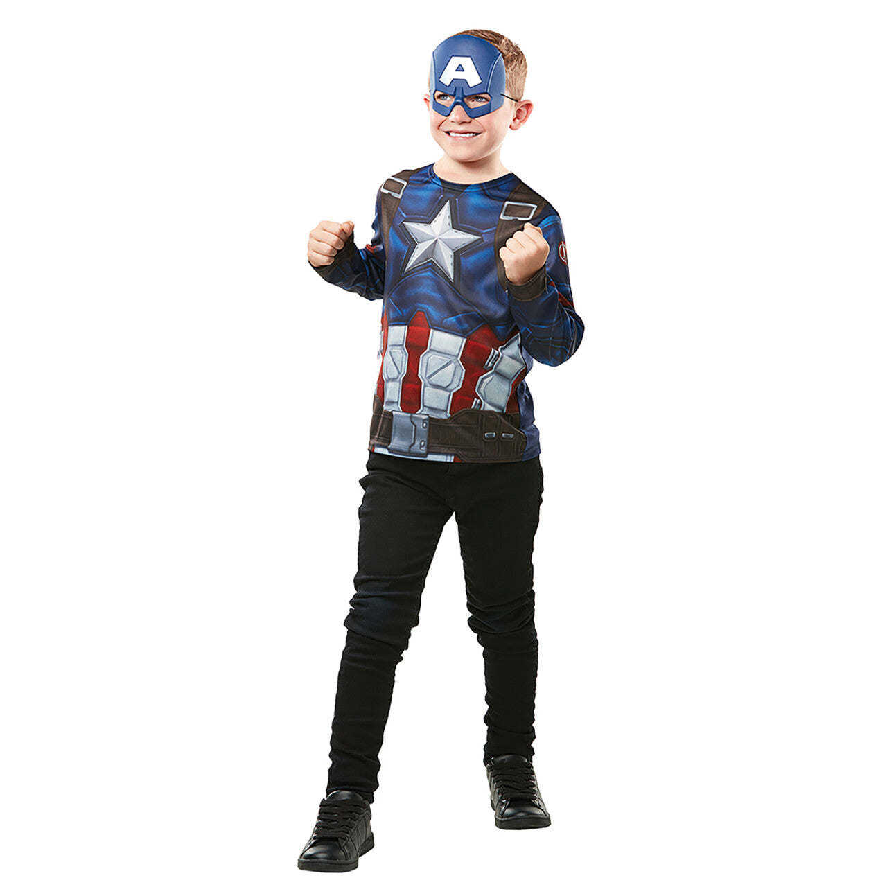 Op deze afbeelding zie je een Kostuums, van het merk Rubies. Marvel Captain America™ Jongen Kostuum