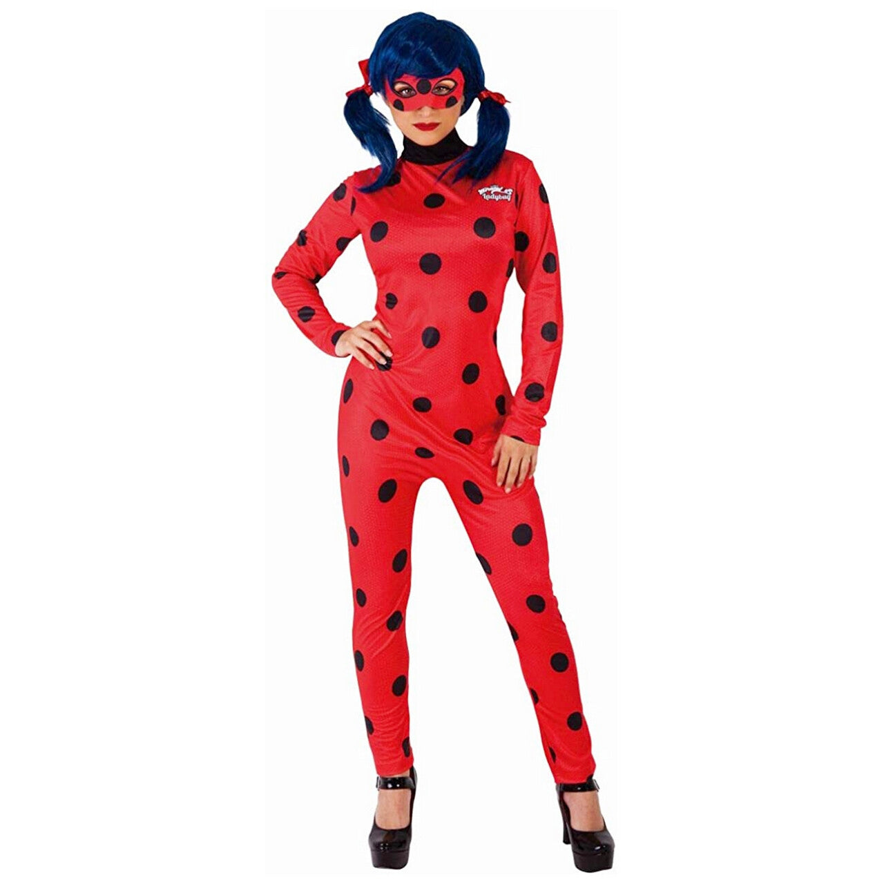 Op deze afbeelding zie je een Kostuums, van het merk Rubies. Miraculous Ladybug Lieveheersbeestje Rood Met Stippen Vrouw Kostuum