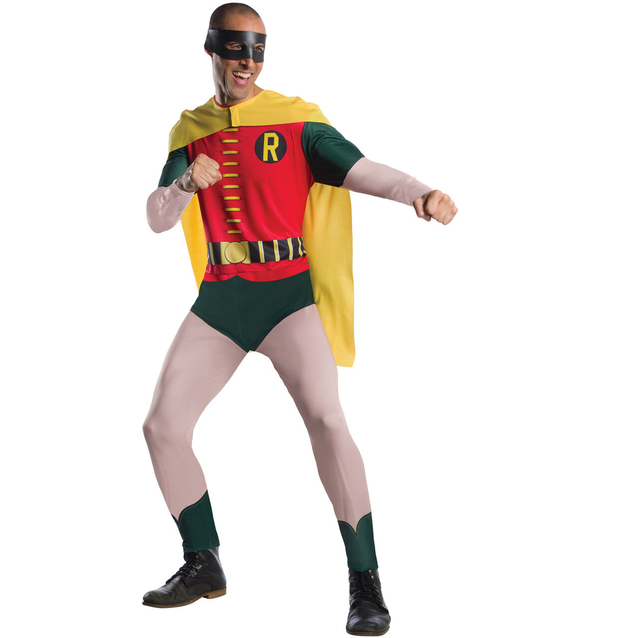 Op deze afbeelding zie je een Kostuums, van het merk Rubies. 1966 Robin™ Kostuum Man
