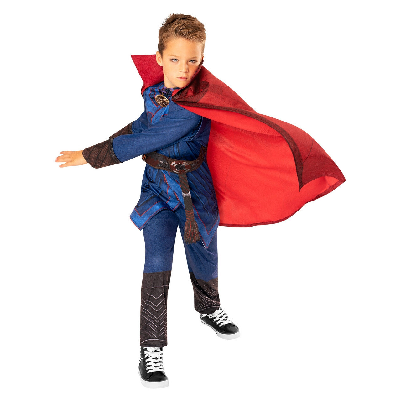 Op deze afbeelding zie je een Kostuums, van het merk Rubies. Doctor Strange Deluxe Kind Kind Kostuum
