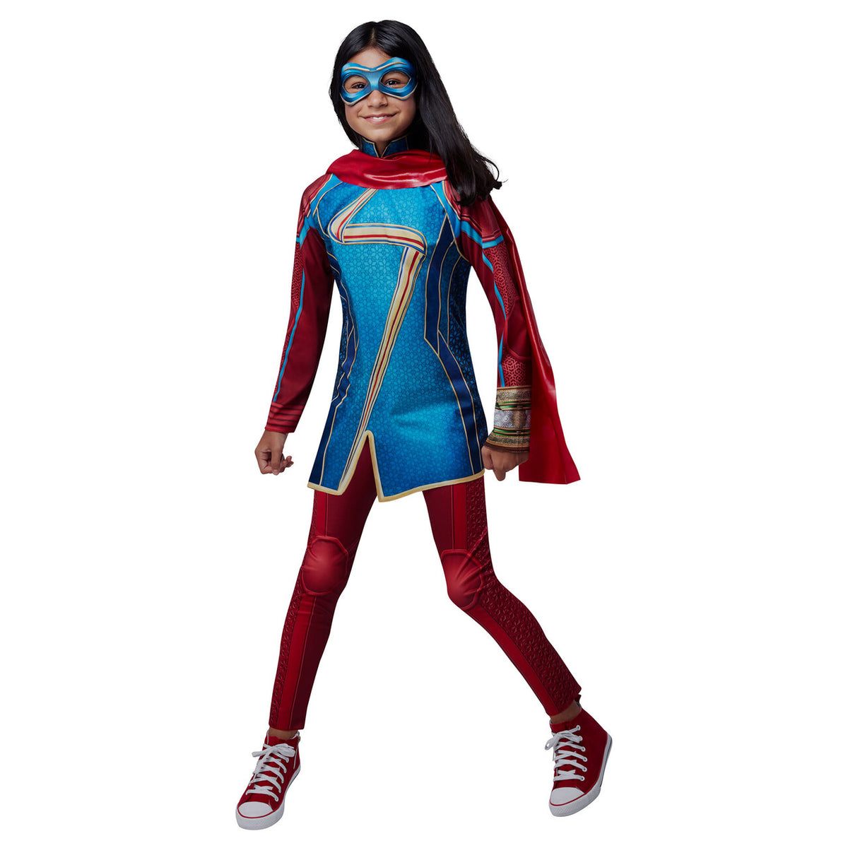 Op deze afbeelding zie je een Kostuums, van het merk Rubies. Ms. Marvel™ Meisje Kostuum