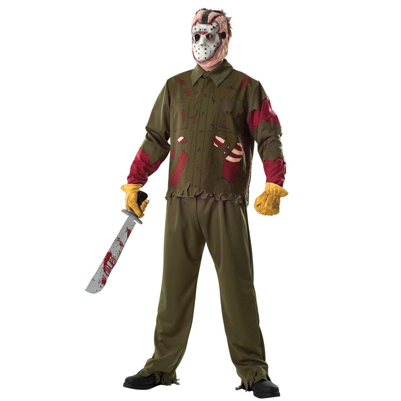 Op deze afbeelding zie je een Kostuums, van het merk Rubies. Jason Kostuum Man