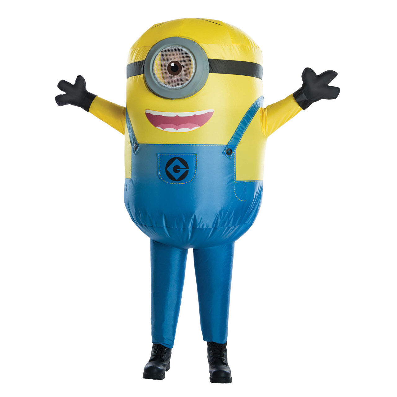 Op deze afbeelding zie je een Kostuums, van het merk Rubies. Minions™ Opblaasbare Stuart Jongen Kostuum