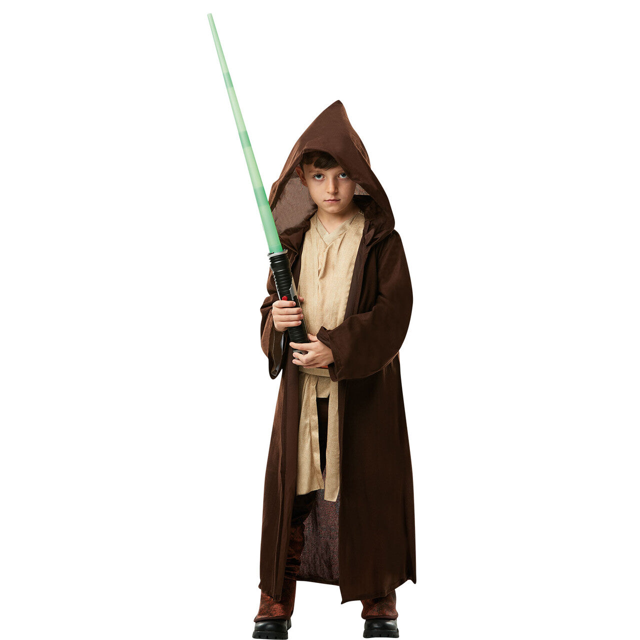 Op deze afbeelding zie je een Kostuums, van het merk Rubies. Jedi Mantel Kostuum Jongen