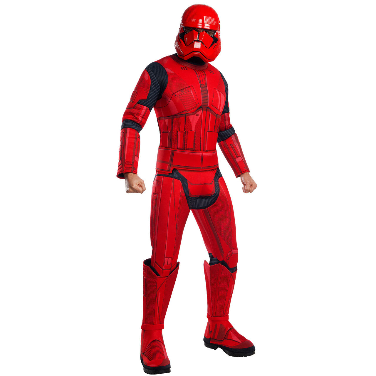 Op deze afbeelding zie je een Kostuums, van het merk Rubies. Red Trooper Kostuum Man