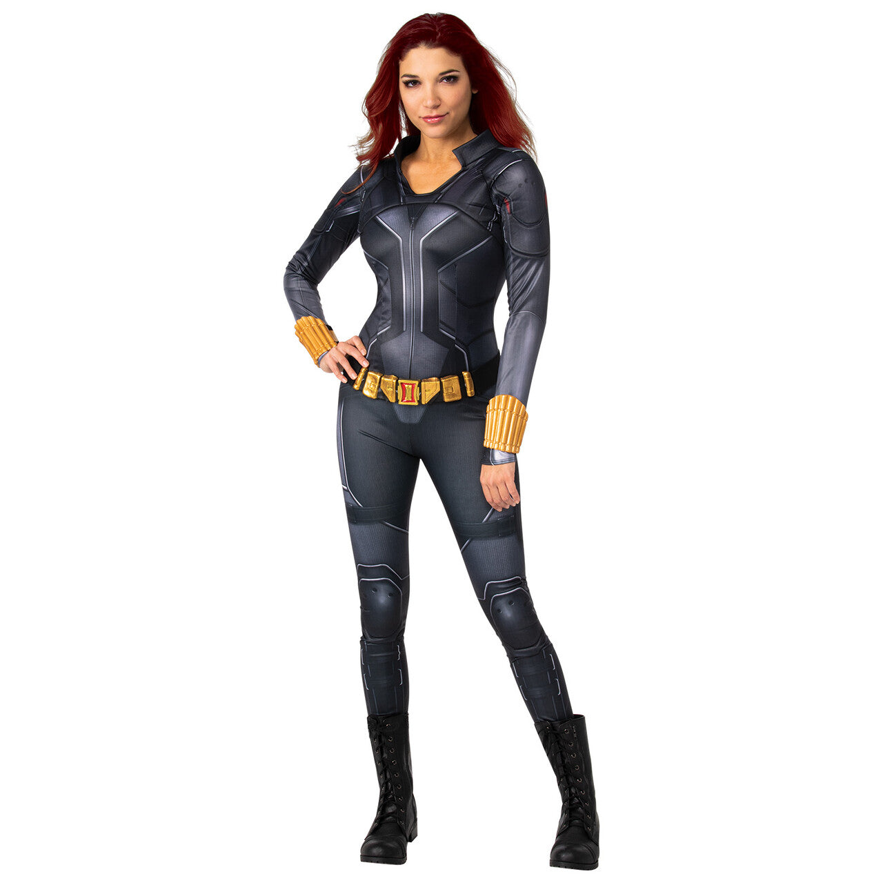 Op deze afbeelding zie je een Kostuums, van het merk Rubies. Black Widow Kostuum Vrouw