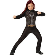 Op deze afbeelding zie je een Kostuums, van het merk Rubies. Superheldin Black Widow Classic Kind Meisje Kostuum