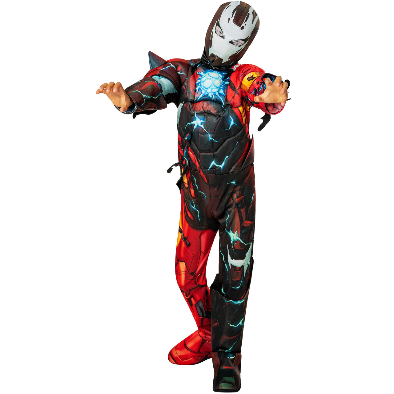 Op deze afbeelding zie je een Kostuums, van het merk Rubies. Venomized Iron Man Jongen Kostuum