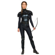 Op deze afbeelding zie je een Kostuums, van het merk Rubies. Rebel Katniss Kostuum Vrouw