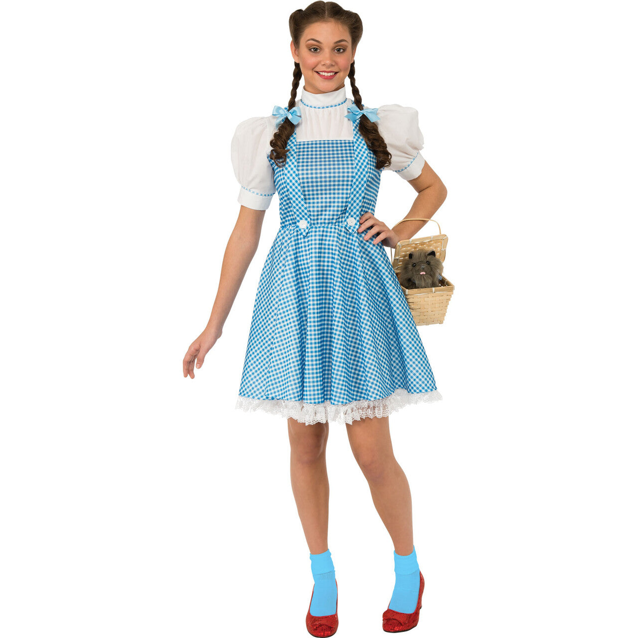 Op deze afbeelding zie je een Kostuums, van het merk Rubies. Dorothy Kostuum Vrouw