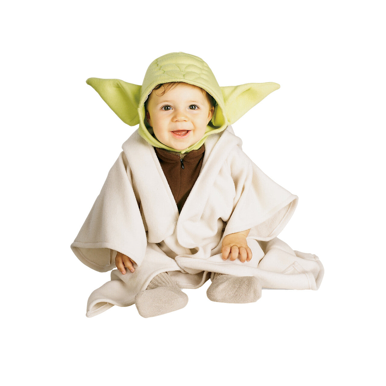 Op deze afbeelding zie je een Kostuums, van het merk Rubies. Star Wars™ Baby Yoda Kind Kostuum