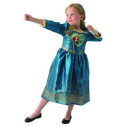 Op deze afbeelding zie je een Kostuums, van het merk Rubies. Merida Loveheart Middeleeuwse Brave Prinses Meisje Kostuum