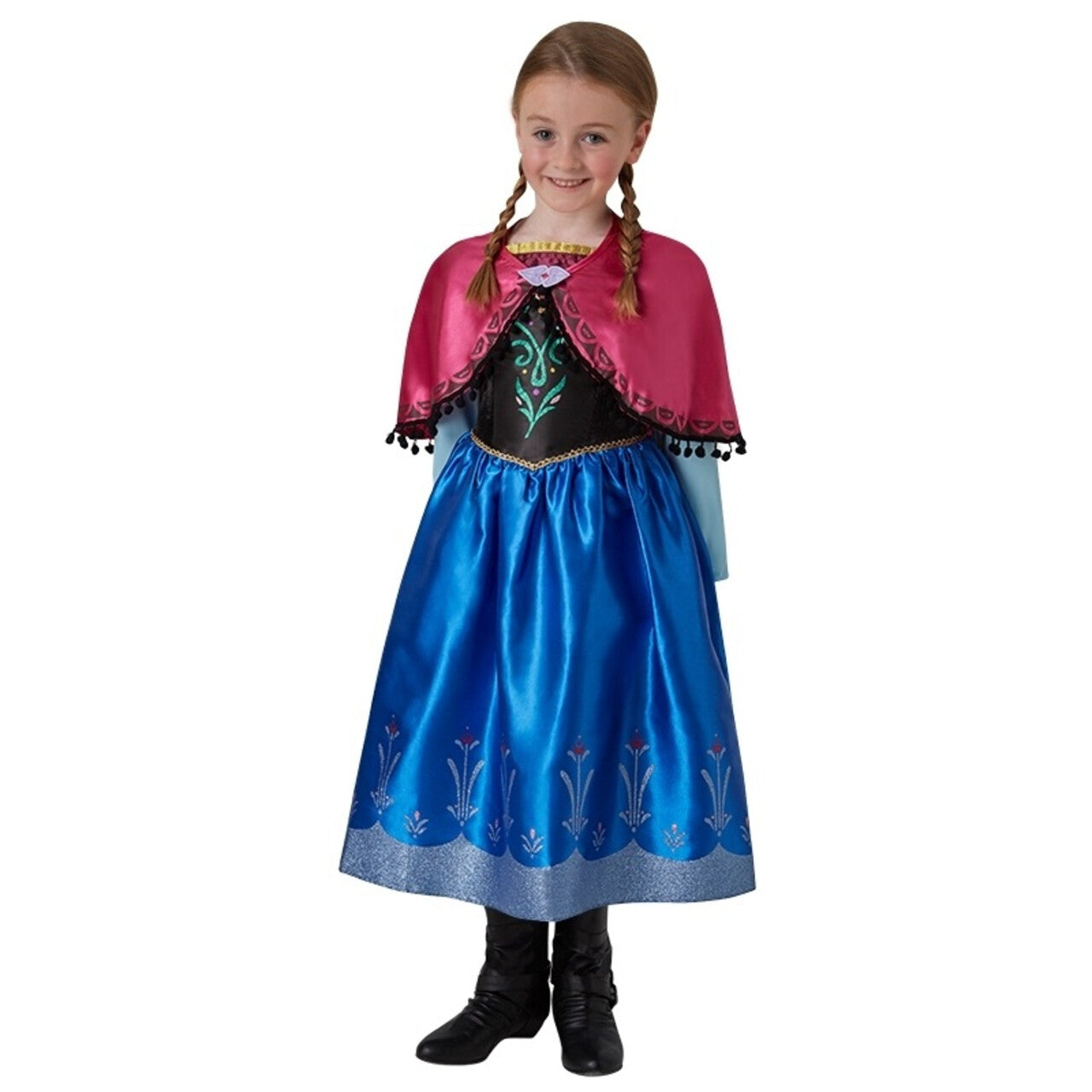 Op deze afbeelding zie je een Kostuums, van het merk Rubies. Anna Frozen Deluxe Disney Prinses Meisje Kostuum
