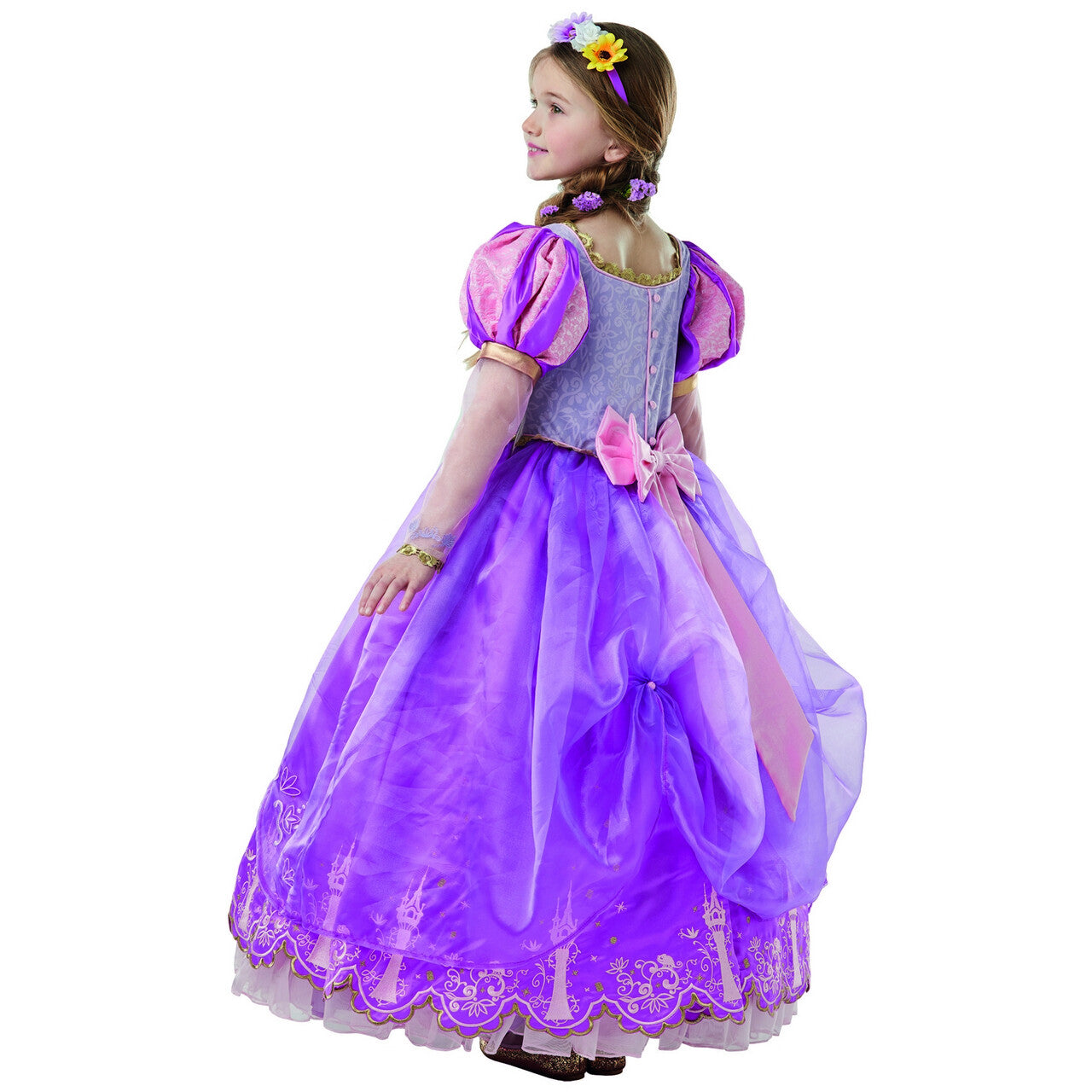Op deze afbeelding zie je een Kostuums, van het merk Rubies. Beeldschoon Limited Edition Rapunzel™ Meisje Kostuum