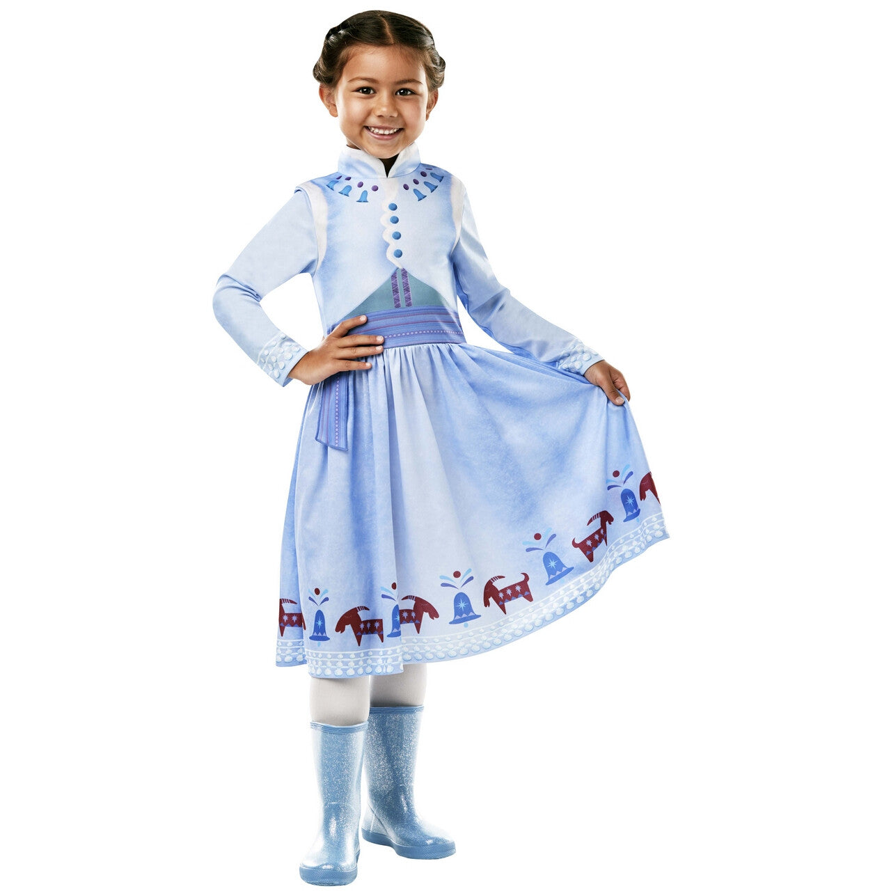 Op deze afbeelding zie je een Kostuums, van het merk Rubies. Anna Frozen Olafs Avontuur Disney Prinses Meisje Kostuum