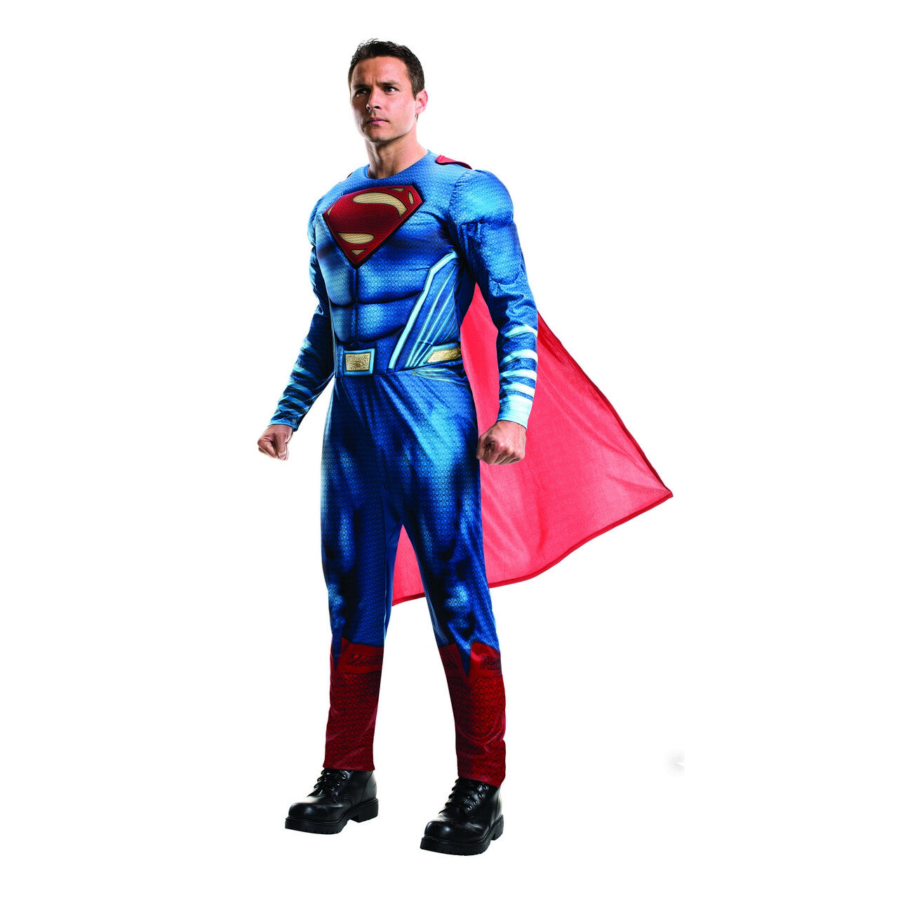 Op deze afbeelding zie je een Kostuums, van het merk Rubies. Lichte Superman Clark Kent Superheld Tegen De Misdaad Kostuum