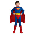 Klassiek Superman Held Van Metropolis Kind Kostuum