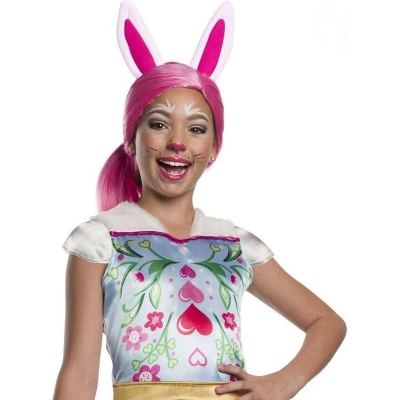 Op deze afbeelding zie je een Accessoires, van het merk Rubies. Enchantimals Bree Bunny Roze Pruik Met Oren