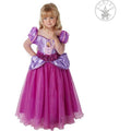 Mooie Roze Paarse Rapunzel Bevrijd Uit Het Kasteel Meisje Kostuum