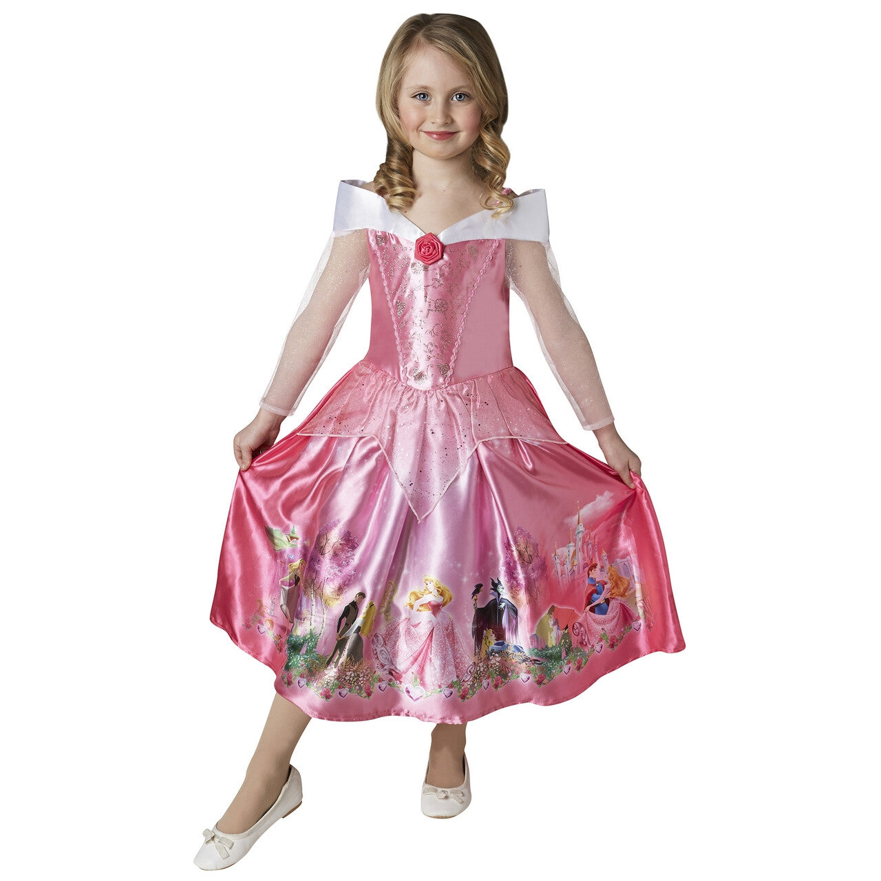 Op deze afbeelding zie je een Kostuums, van het merk Rubies. Dromen Komen Uit Schone Slaapster Roze Prinses Meisje Kostuum