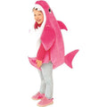 Roze Mommy Shark Kind Met Geluid Kind Kostuum