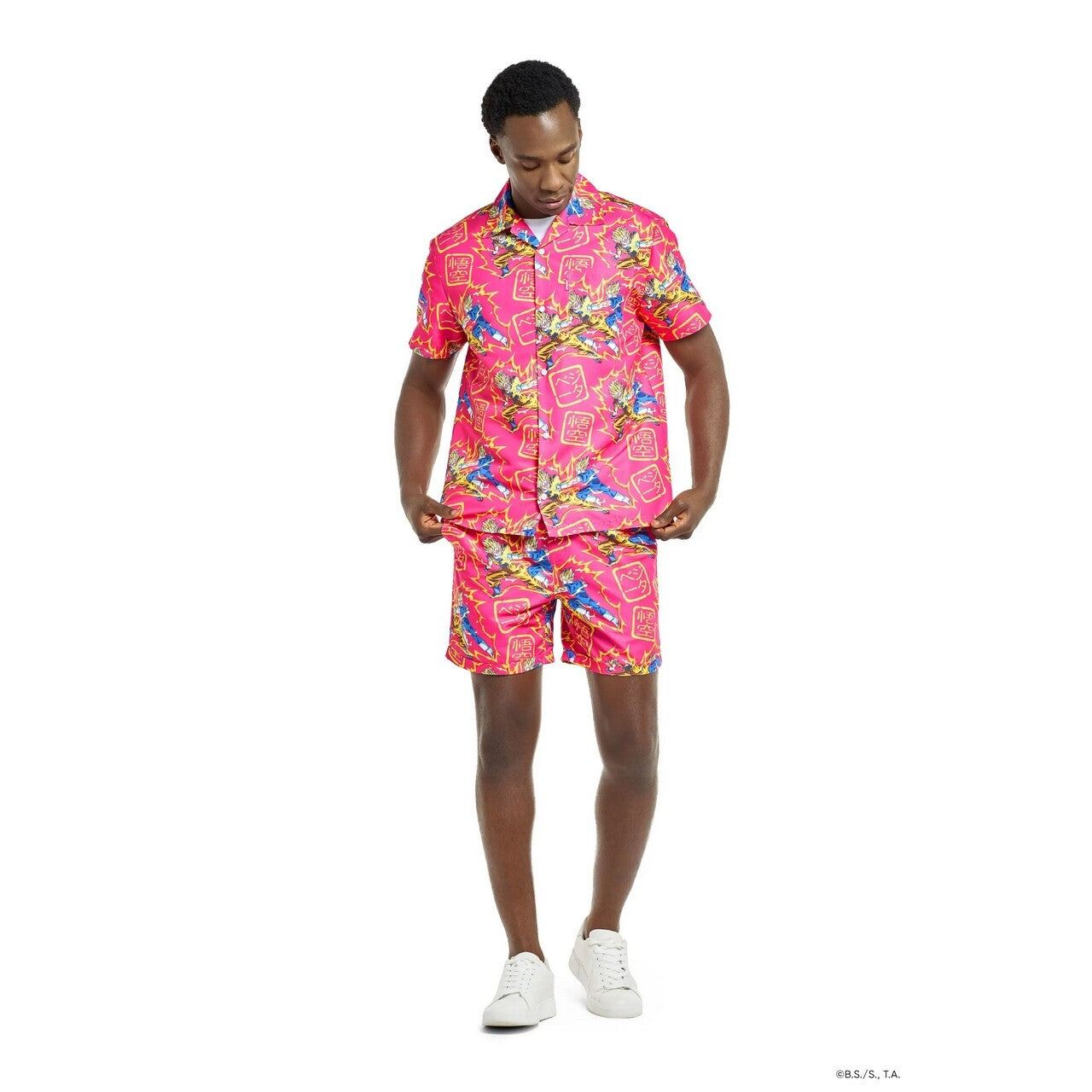 Op deze afbeelding zie je een Kostuums, van het merk Opposuits. Dragon Ball Z Goku Vs Vegeta Festival Ready Man Kostuum