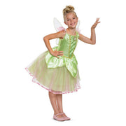 Op deze afbeelding zie je een Kostuums, van het merk Smiffy's. Disney Tinker Bell Deluxe Groene Fee Meisje Kostuum