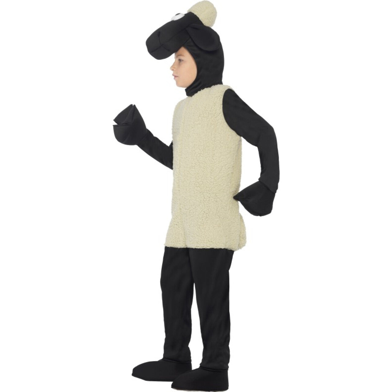 Op deze afbeelding zie je een Kostuums, van het merk Smiffy's. Wollig Shaun Het Schaap Kind Kostuum