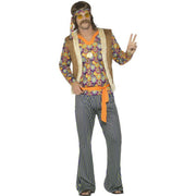 Op deze afbeelding zie je een Kostuums, van het merk Smiffy's. Lotus Hippie Man Kostuum
