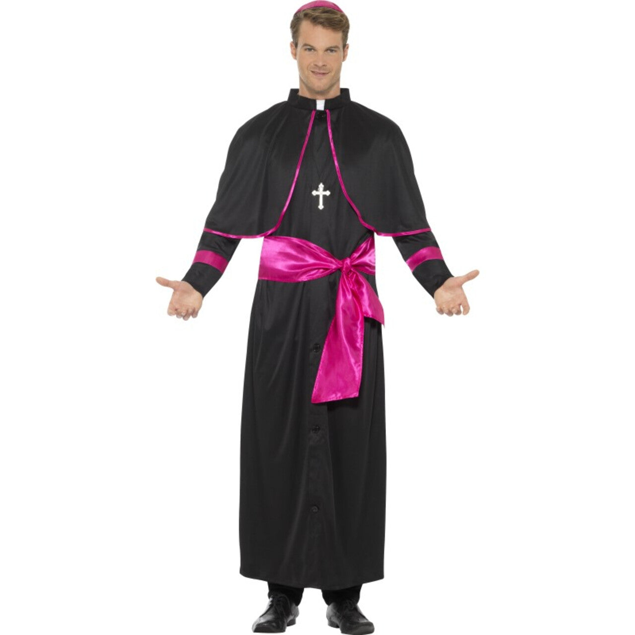 Op deze afbeelding zie je een Kostuums, van het merk Smiffy's. Anglicaanse Kardinaal Man Kostuum