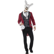 Op deze afbeelding zie je een Kostuums, van het merk Smiffy's. Gruwelijk Gevaarlijk Wonderland Konijn Man Kostuum