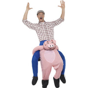 Op deze afbeelding zie je een Kostuums, van het merk Smiffy's. Rijden Op Een Varken Man Kostuum