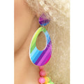 Neon Druppel Oorbel Disco Doll