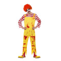 Griezelige Horror Clown Vol Bloedspatten Man Kostuum