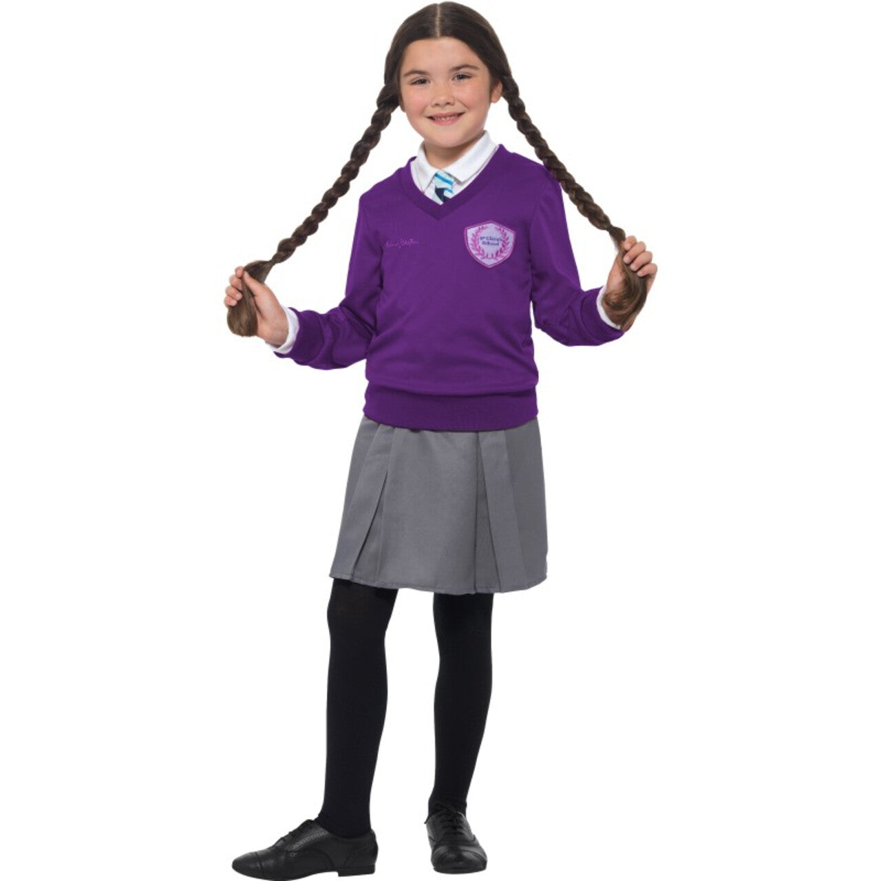 Op deze afbeelding zie je een Kostuums, van het merk Smiffy's. St Clares Oxford Kostschool Meisje Kostuum