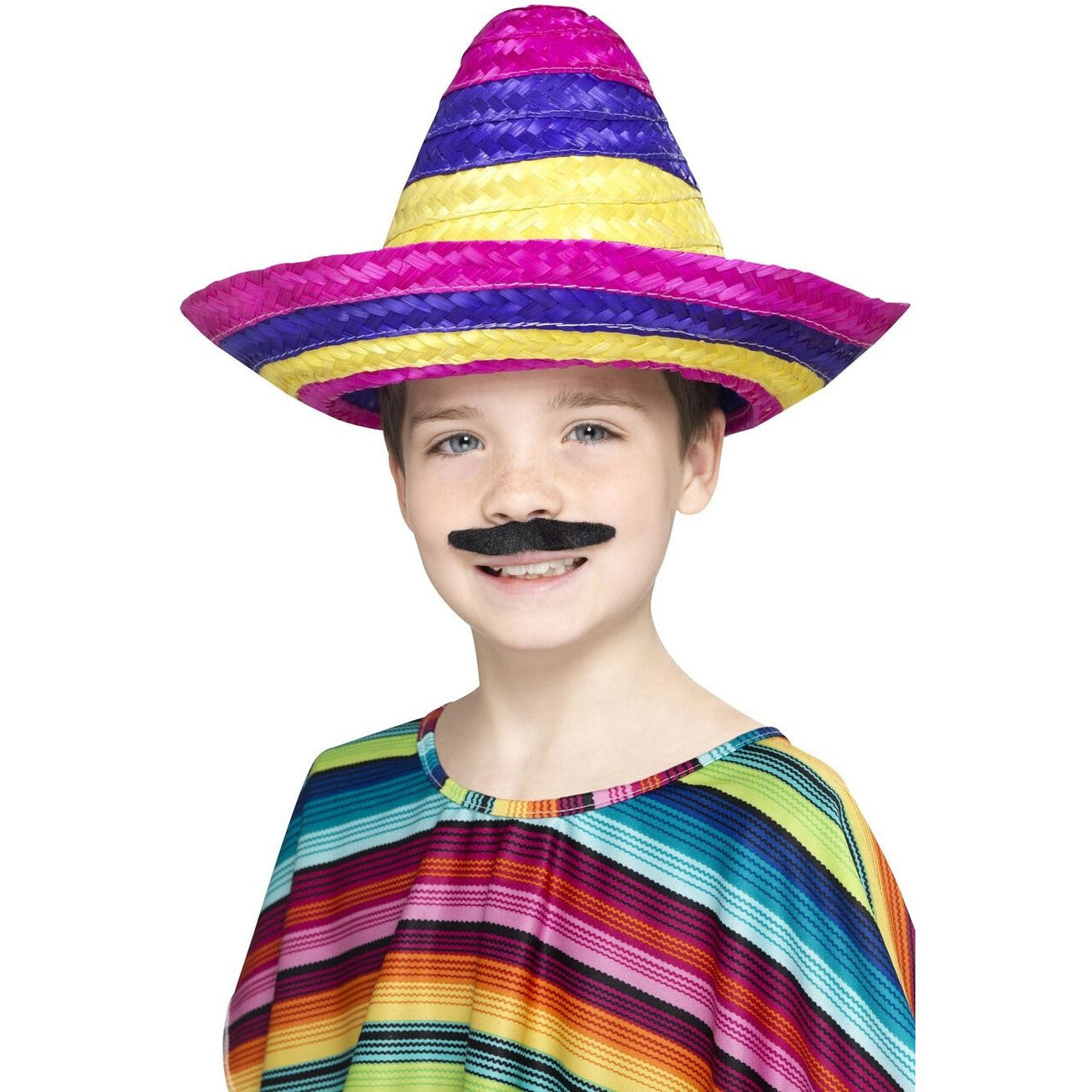 Op deze afbeelding zie je een Accessoires, van het merk Smiffy's. Grote Vrolijke Zonnehoed Sombrero
