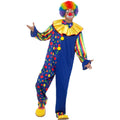 Circus Clown Vol Vrolijke Stippen Man Kostuum