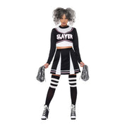 Op deze afbeelding zie je een Kostuums, van het merk Smiffy's. Moordzuchtige Griezel Cheerleader Vrouw Kostuum