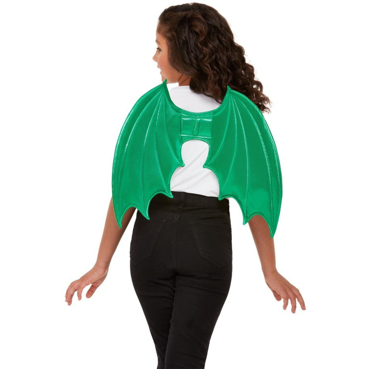 Op deze afbeelding zie je een Accessoires, van het merk Smiffy's. Fantasy Draken Vleugels Groen