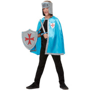 Op deze afbeelding zie je een Kostuums, van het merk Smiffy's. Vierdelige Set Onverschrokken Ridder Kind