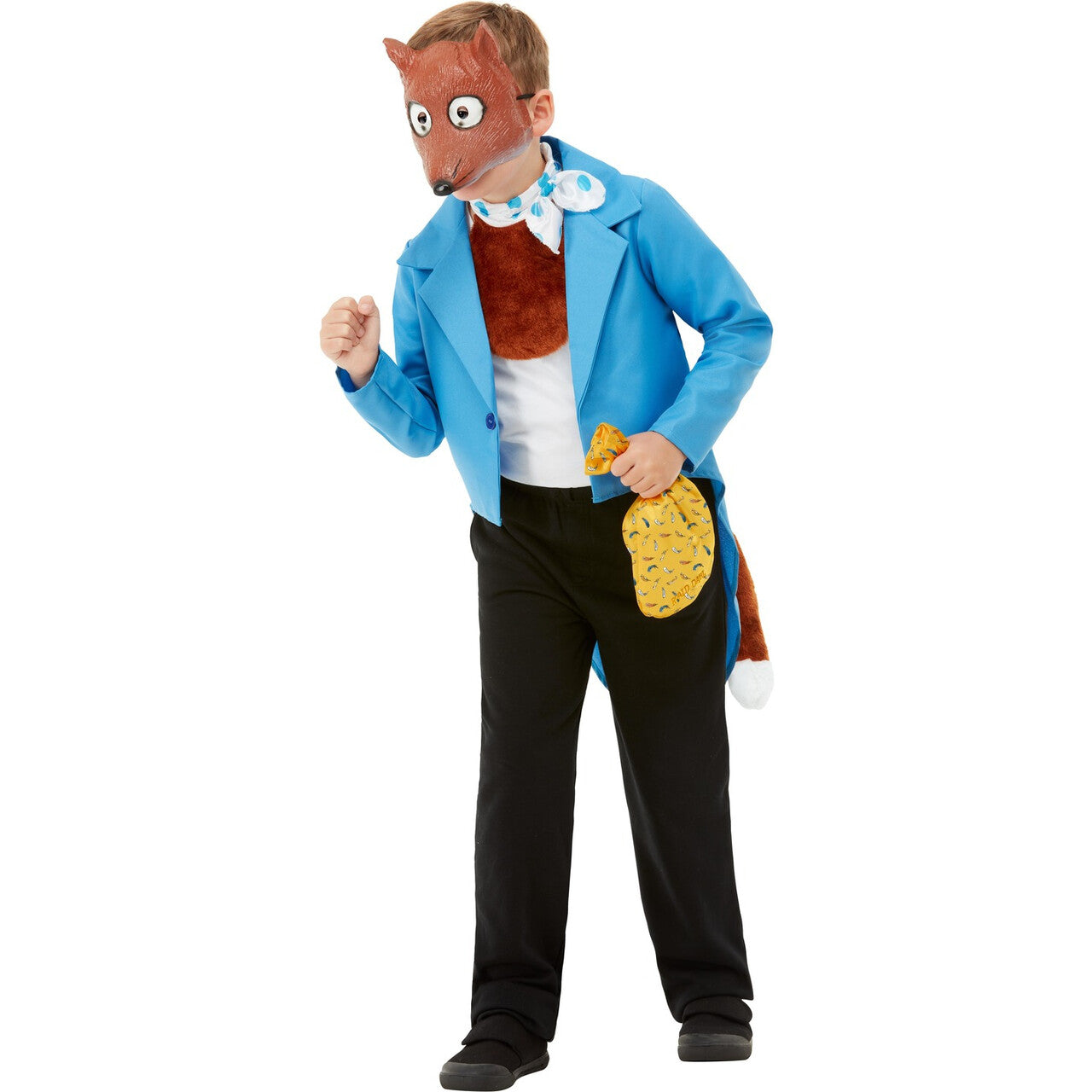 Op deze afbeelding zie je een Accessoires, van het merk Smiffy's. Roald Dahl Fantastic Mr Fox Fantastische Meneer Vos Set Vierdelig