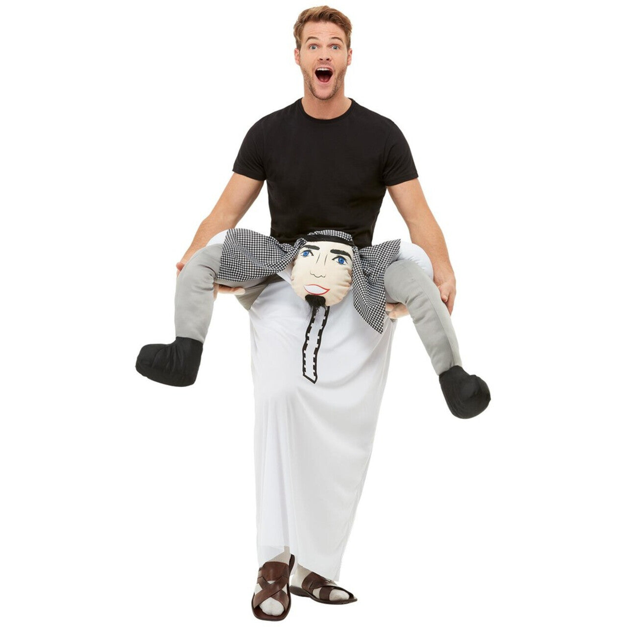 Op deze afbeelding zie je een Kostuums, van het merk Smiffy's. Op De Rug Van Een Arabische Sjeik Kostuum