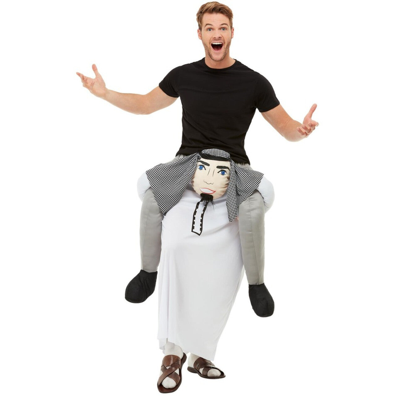 Op deze afbeelding zie je een Kostuums, van het merk Smiffy's. Op De Rug Van Een Arabische Sjeik Kostuum