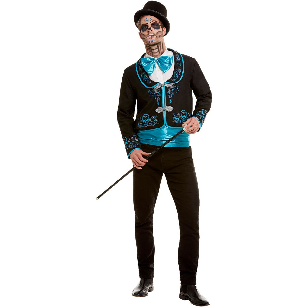 Op deze afbeelding zie je een Kostuums, van het merk Smiffy's. Ga Je Mee Dansen Day Of The Dead Man
