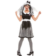 Op deze afbeelding zie je een Kostuums, van het merk Smiffy's. Griezelfeest Halloween Living Dead Doll Vrouw Kostuum