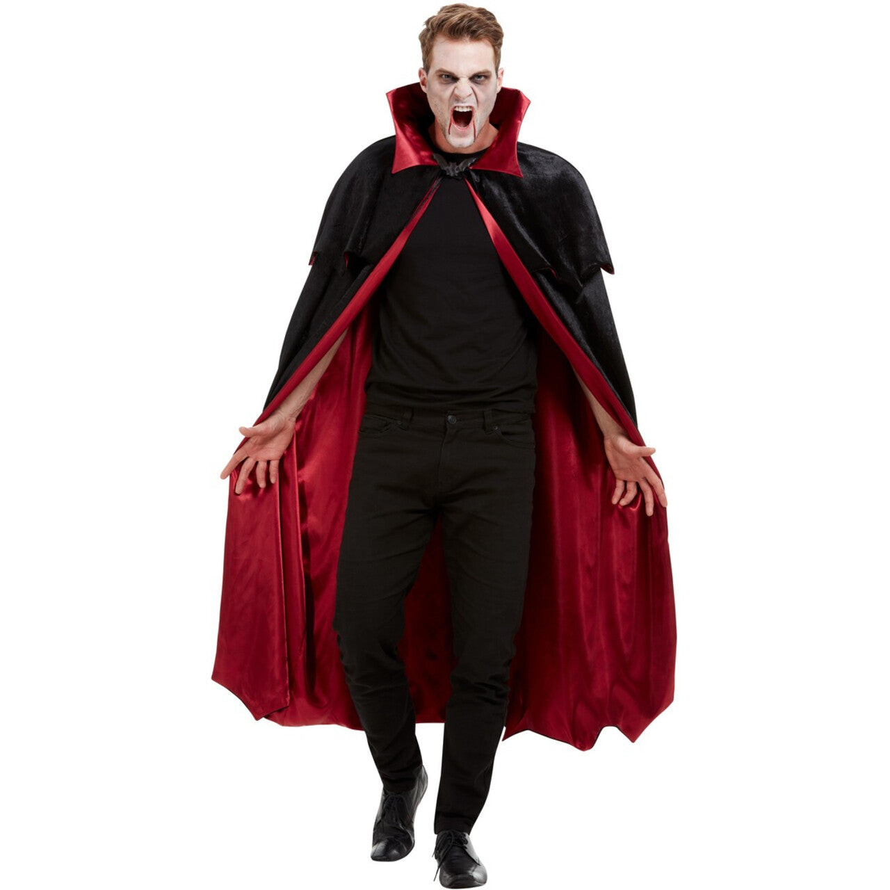 Op deze afbeelding zie je een Kostuums, van het merk Smiffy's. Luxe Cape IJdele Vampier Man