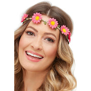 Op deze afbeelding zie je een Accessoires, van het merk Smiffy's. 3 Kleuren Hippie Hoofdbanden Bloemen Madelief